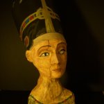 Replica of head of Nefertiti.